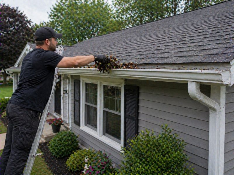 Rain Gutter Clearing in Richmond, VA